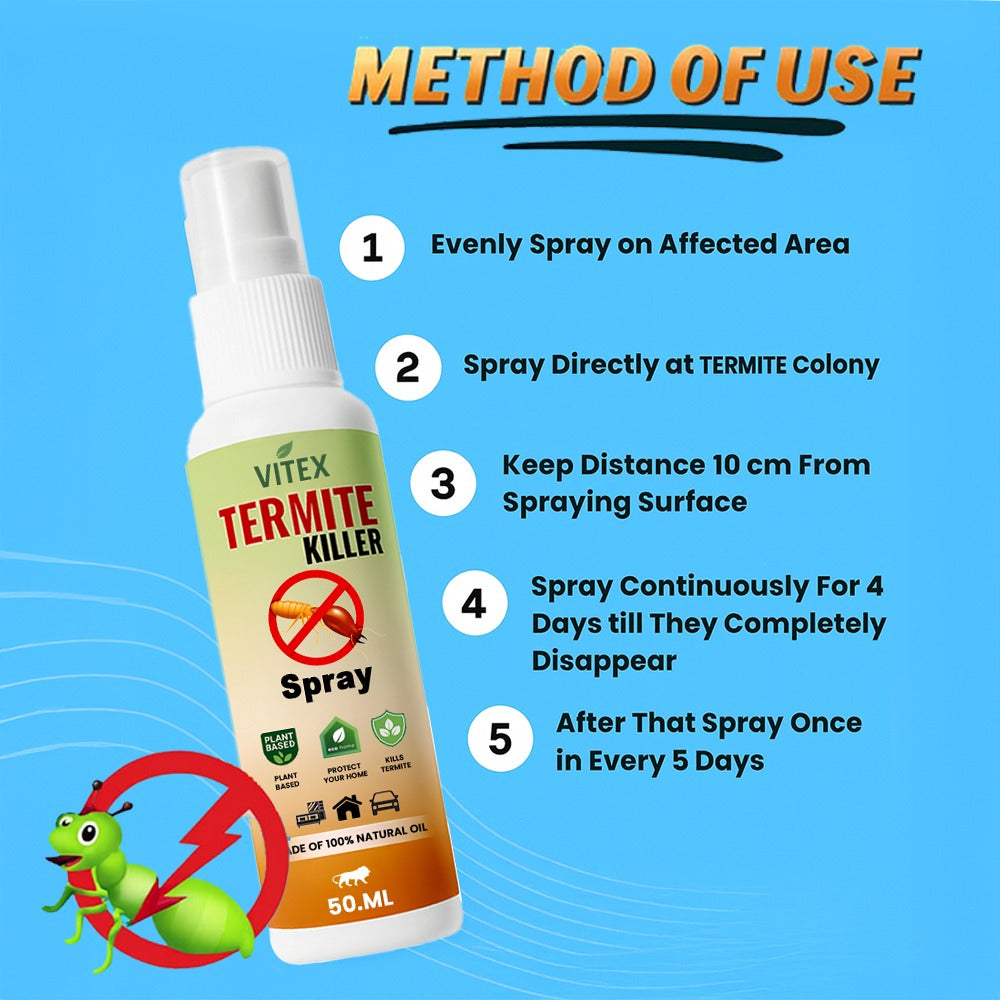 Termite Killer Spray- Effective Pest Solutions for your Home🪔Festive Offer:🔥Buy 1, Get 2 FREE! (Pack of 3)🔥