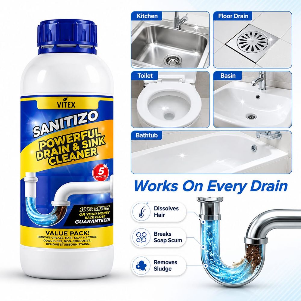 VITX Powerful Sink & Drain Cleaner - Buy 1 Get 3 Free