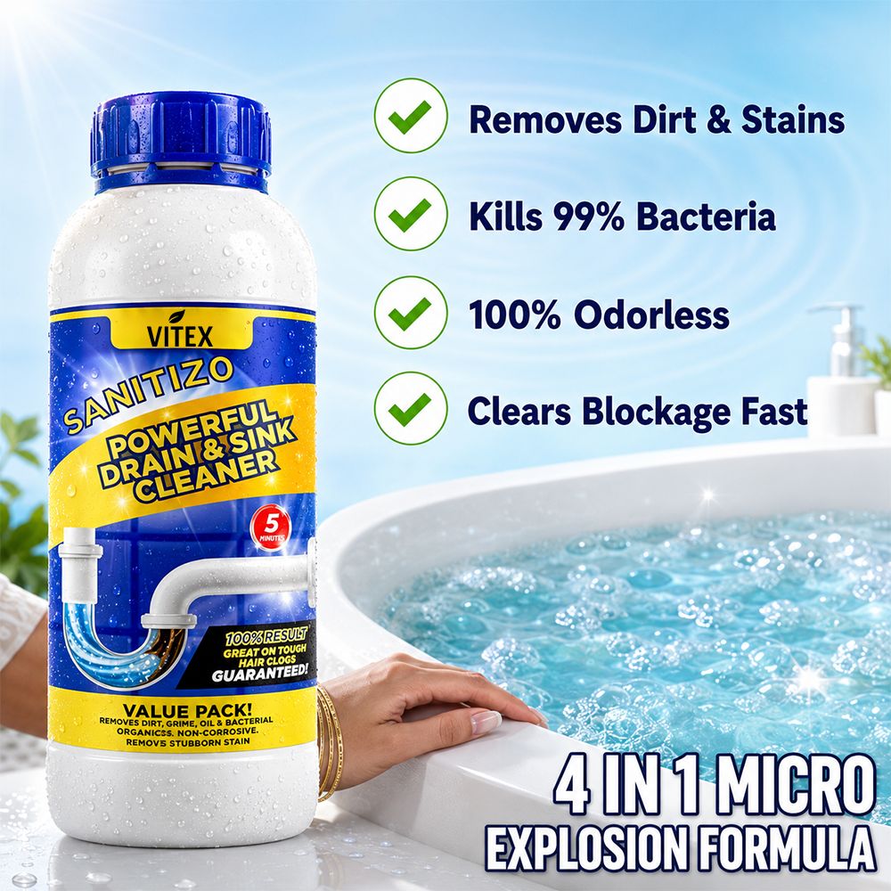 VITX Powerful Sink & Drain Cleaner - Buy 1 Get 3 Free