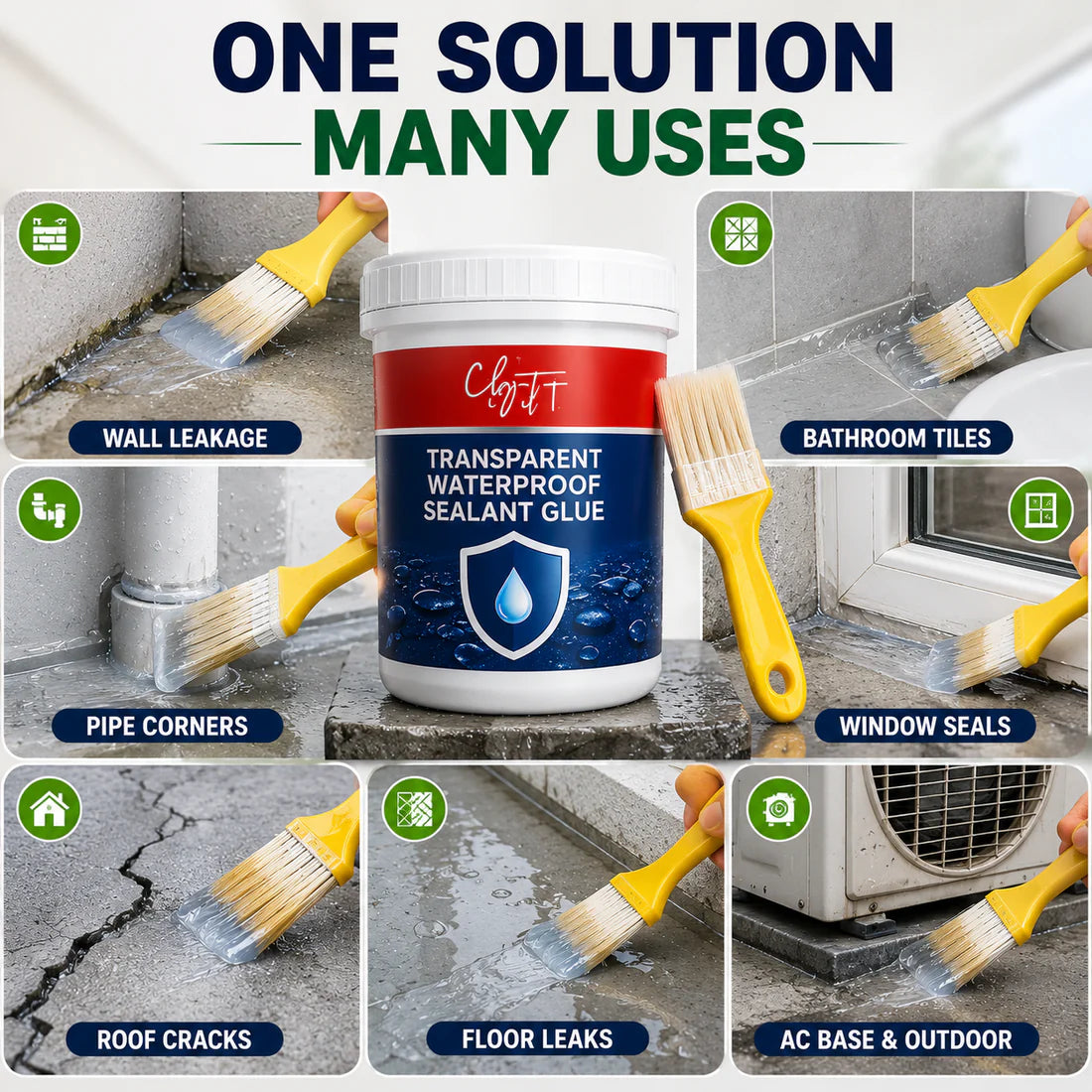 LeakGuard Waterproof Sealant Glue | Buy 1 Get 1 FREE + Free Brush
