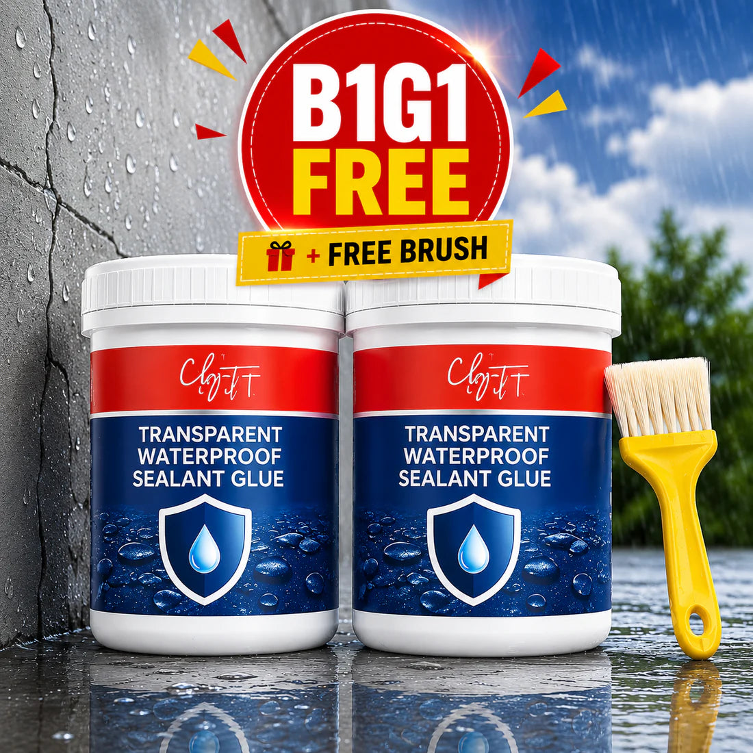 LeakGuard Waterproof Sealant Glue | Buy 1 Get 1 FREE + Free Brush